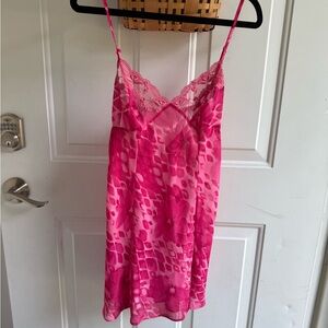 Victoria's Secret Pink Patterned Chemise